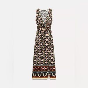Zara - Geometric Midi Dress - Small - NWT